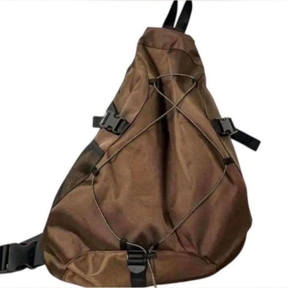 Unisex  Crossbody Sling Shoulder Backpack - Adjustable - Brown - New!